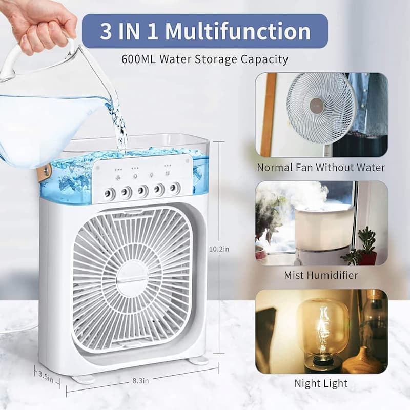 Mini Air Conditioner Fan Premium Cooling Fan Spray Fan